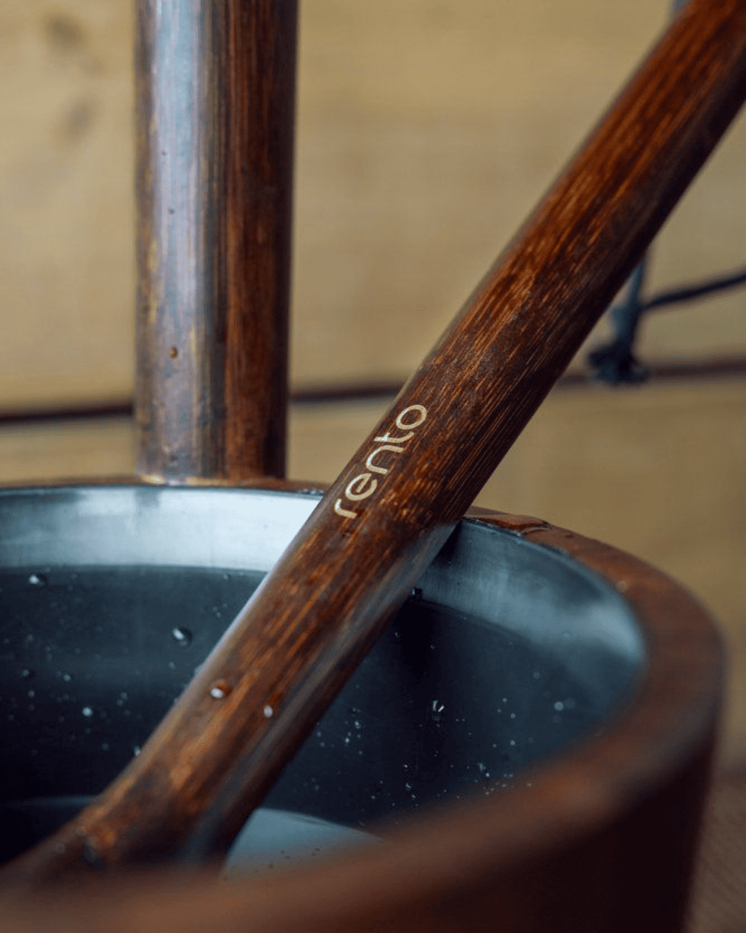 Pirts ķipis 5 l + karote | bambuss/tumšs