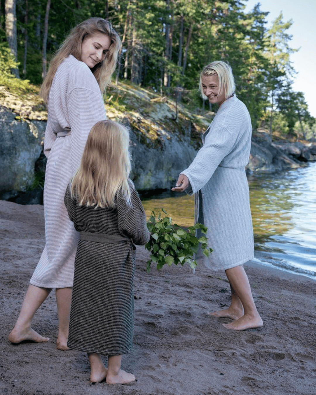 Sauna bathrobe | light grey