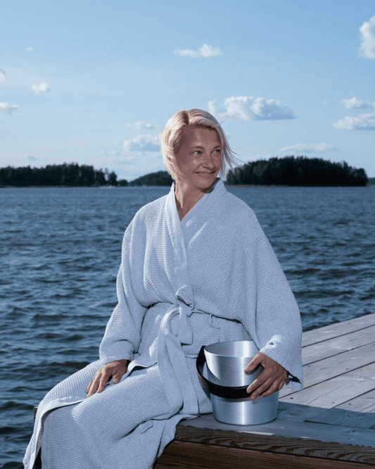 Pirts halāts | gaiši pelēks