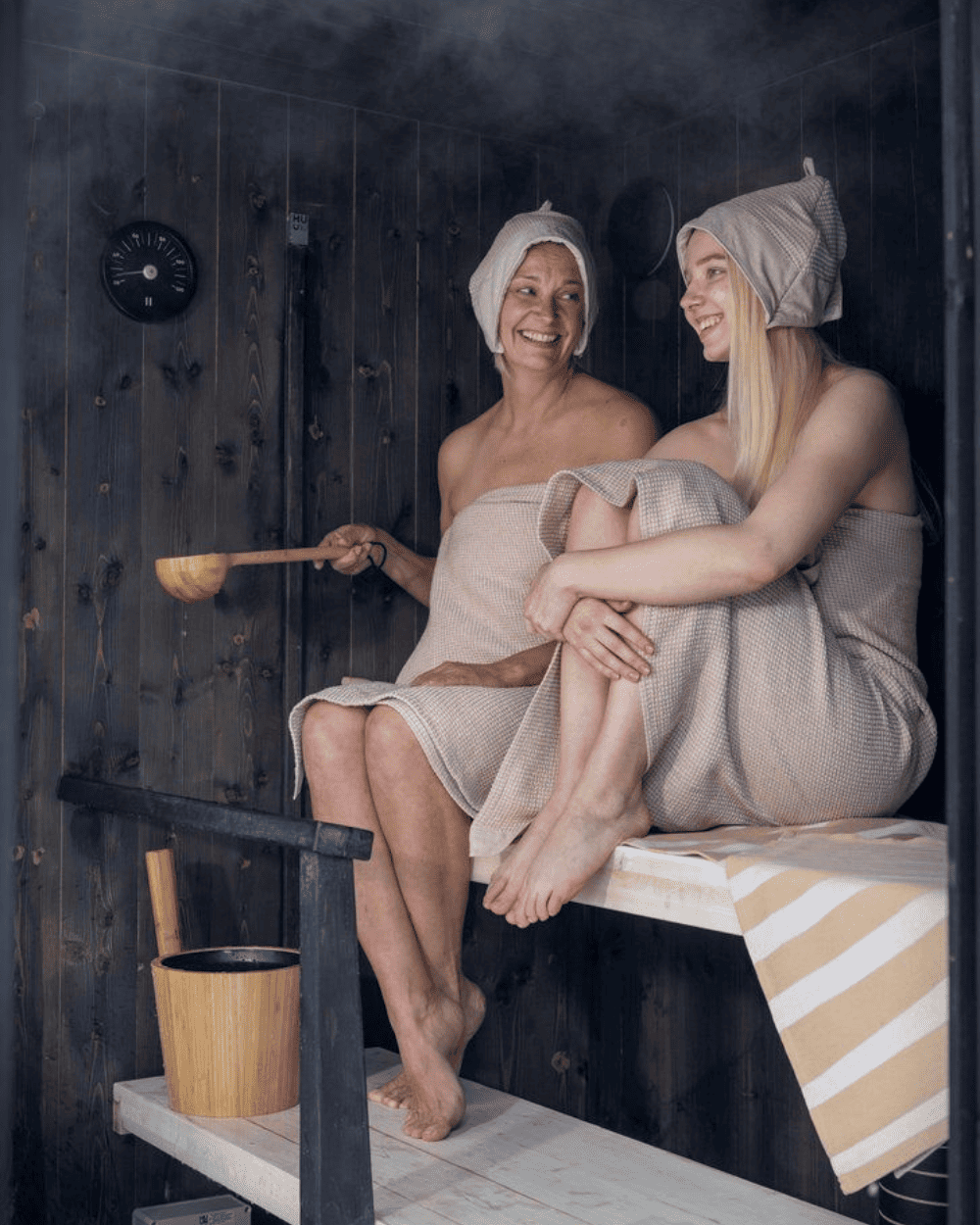 Sauna hat, beige | Rento – Nordic sauna