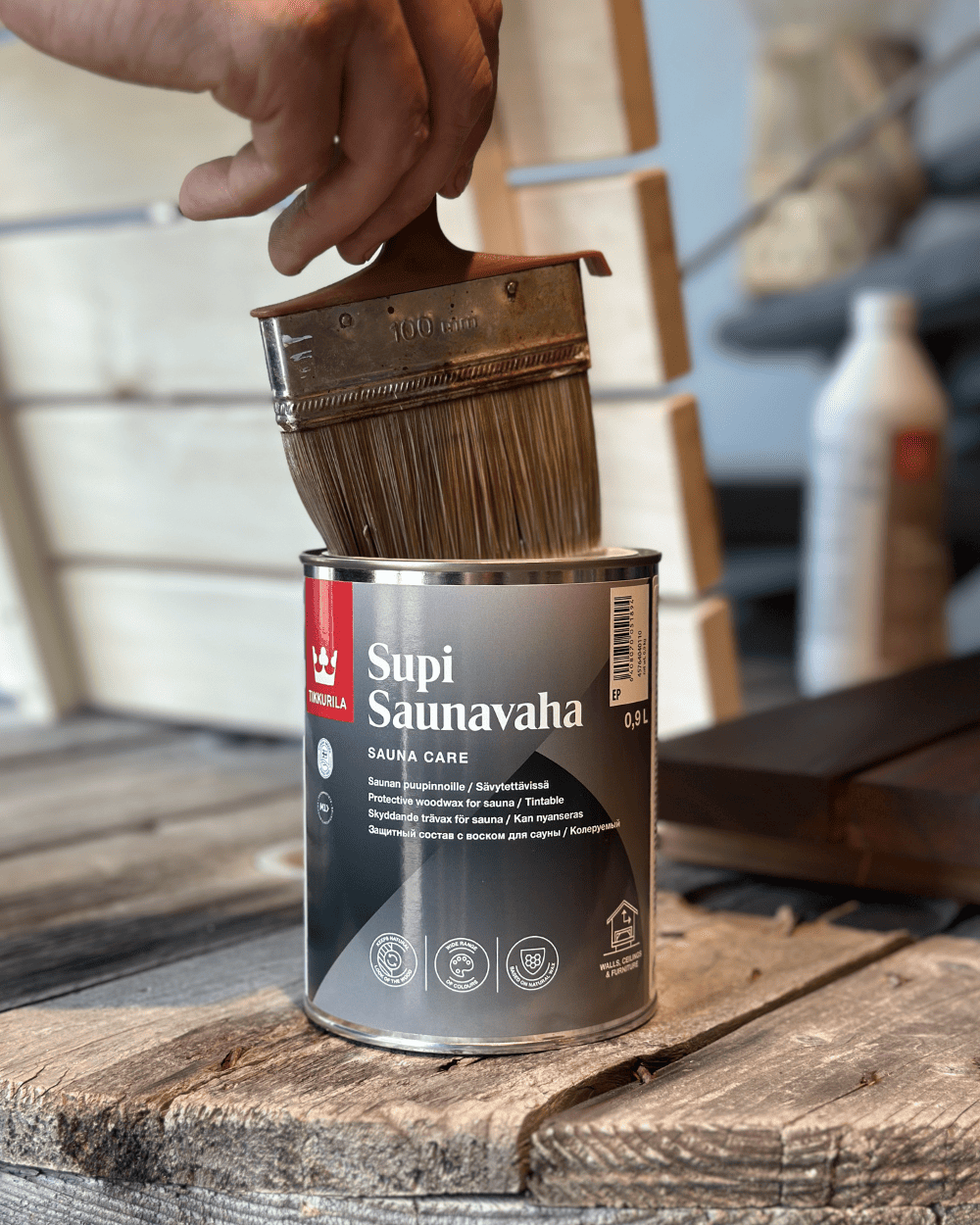 Supi Saunavaha vasks, caurspīdīgs 0.9 l