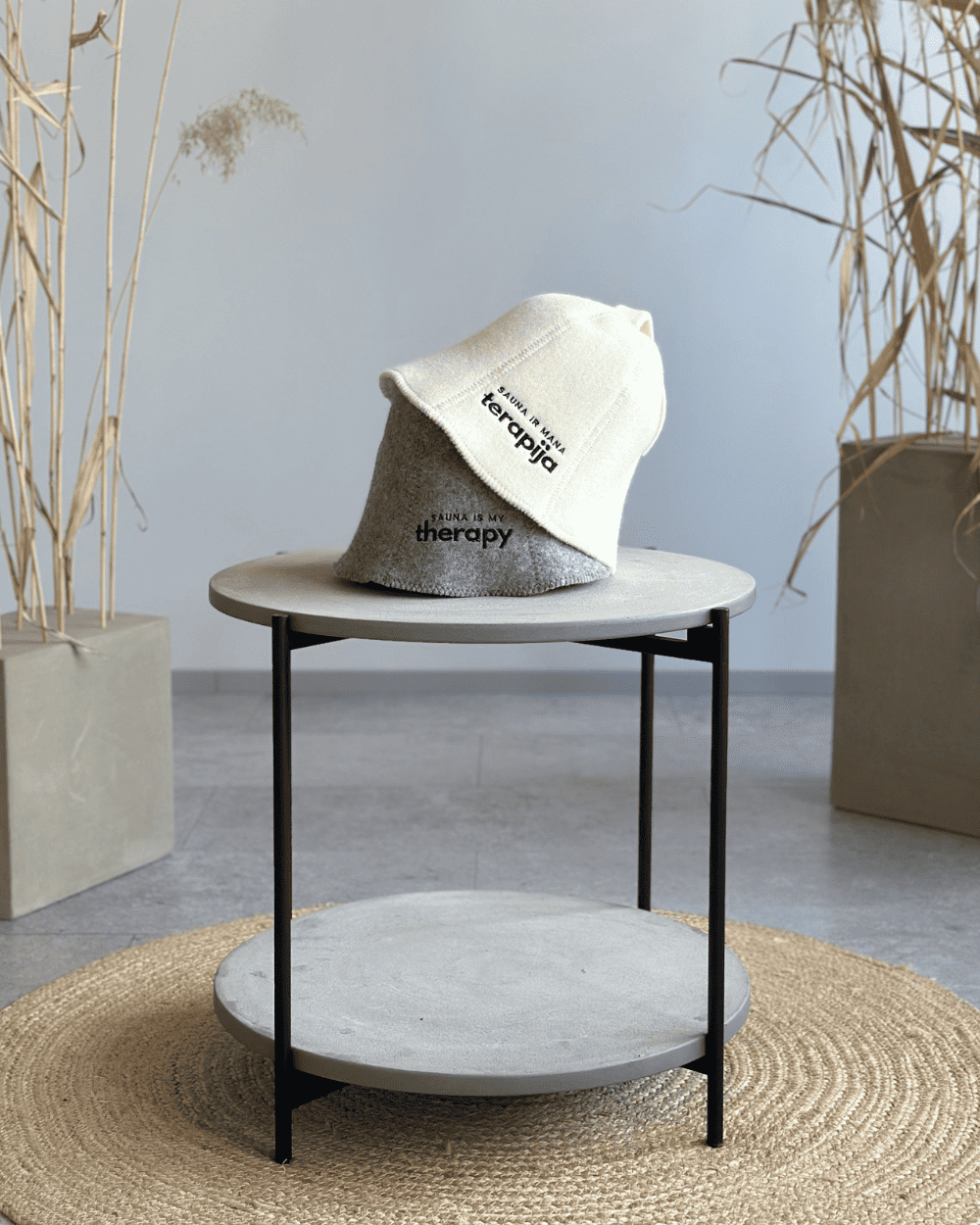Vilnas cepure "Sauna therapy" | balta