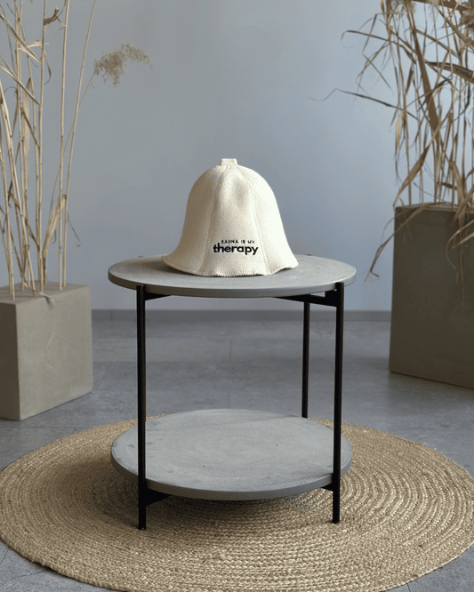 Vilnas cepure "Sauna therapy" | balta