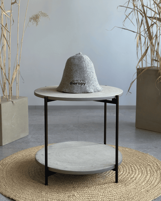 Wool hat "Sauna therapy" | grey