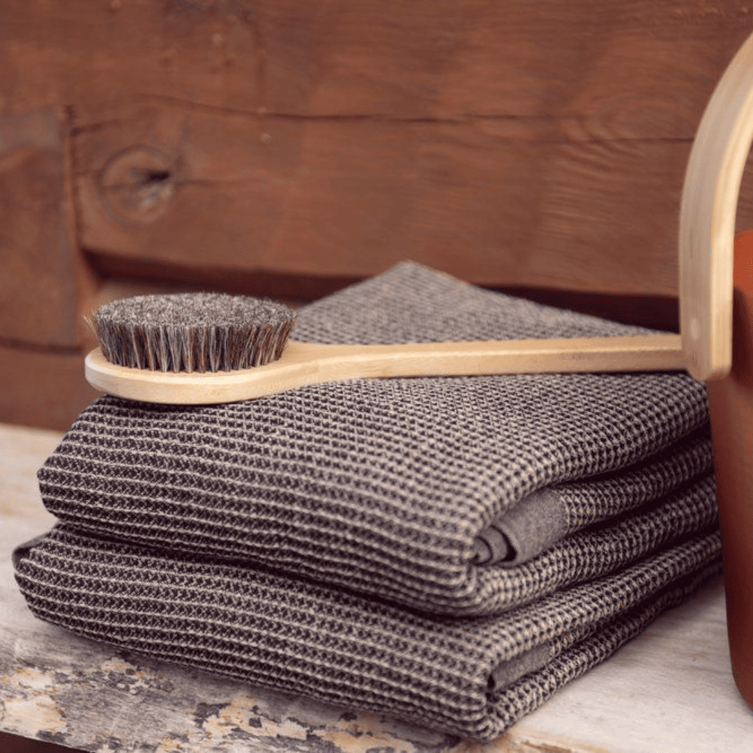 Masāžas birste ar kātu | bambuss