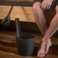 Sauna bucket set, bio 5 l | anthracite 