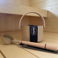 Sauna bucket set 6 l | gold