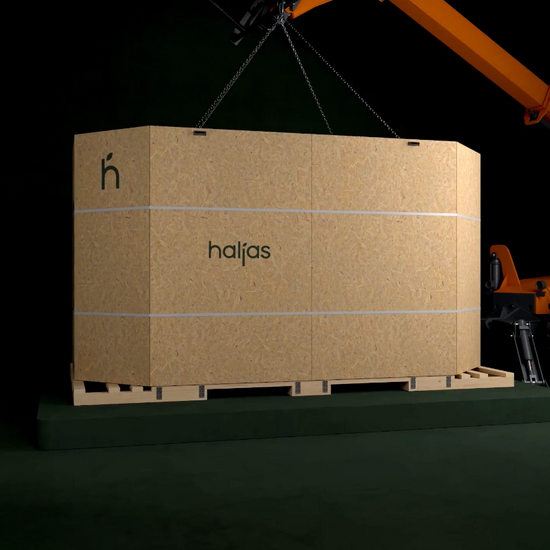 Haljas Double sauna unboxing