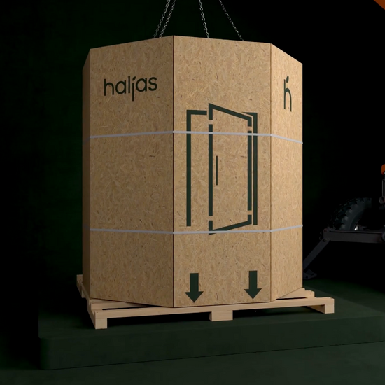 Haljas Single sauna unboxing