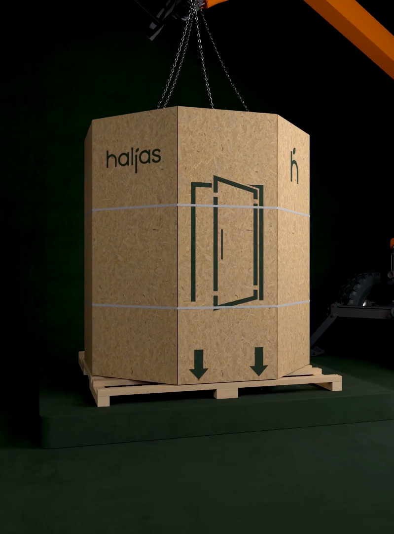 Haljas Single sauna unboxing